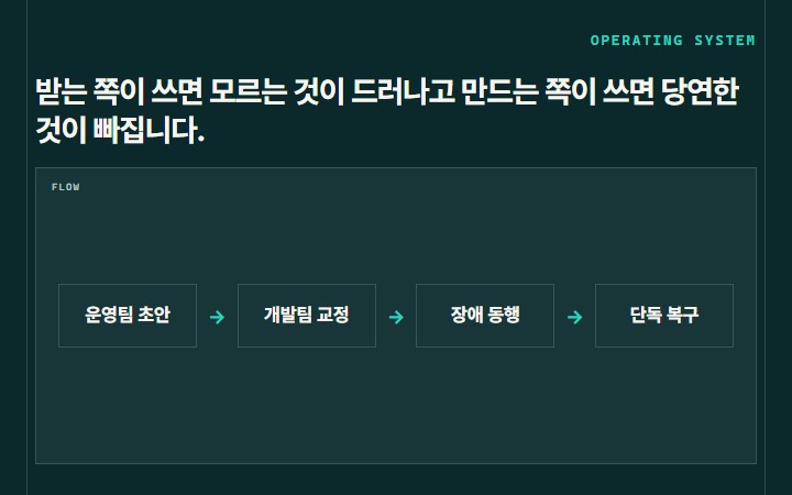 받는 쪽이 쓰면 모르는 것이 드러나고 만드는 쪽이 쓰면 당연한 것이 빠집니다.